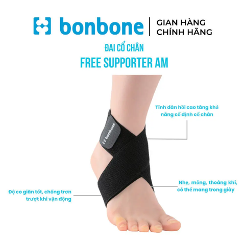 Đai cố định cổ chân bonbone Free Supporter AM
