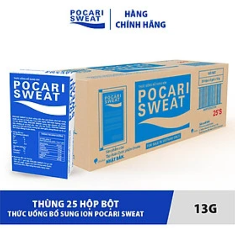 Thùng 125 Gói Bột Thức Uống Bù Điện Giải Pocari Sweat