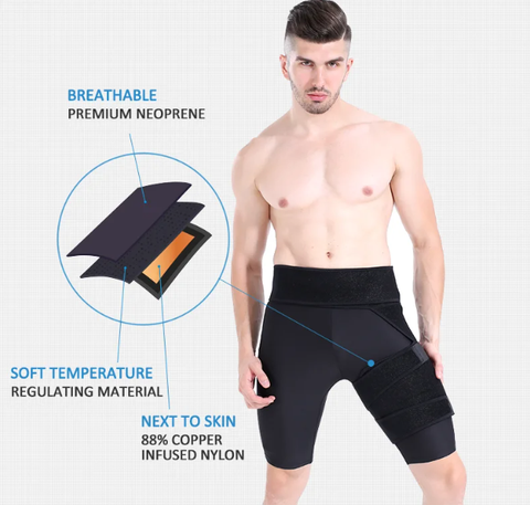 Đai bảo vệ đùi, khung chậu, khớp háng, co giãn 4 chiều, thoáng khí Aolikes AL-7958