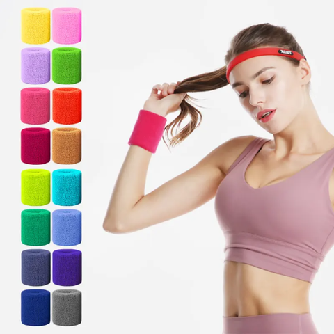 (Kích cỡ 8cm) Băng tay thể thao thấm mồ hôi, co giãn mềm mại