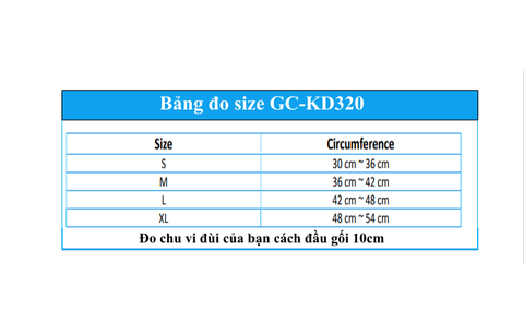 Đai bảo vệ đầu gối Grace Care KD320, thành phần có sợi than tre thoáng khí | Đai gối thể thao