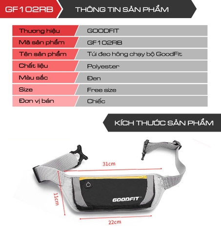 Túi đeo hông chạy bộ GF102RB