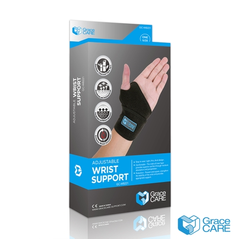Đai quấn cổ tay Grace Care WB221, thành phần có sợi than tre thoáng khí