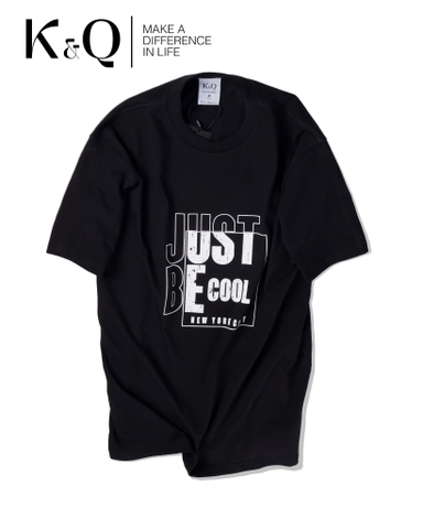 Áo thun 100% cotton KQ STYLING JBC đen
