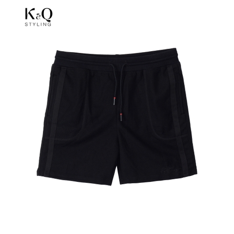 Quần Short Pique Cao cấp KQS - Đen