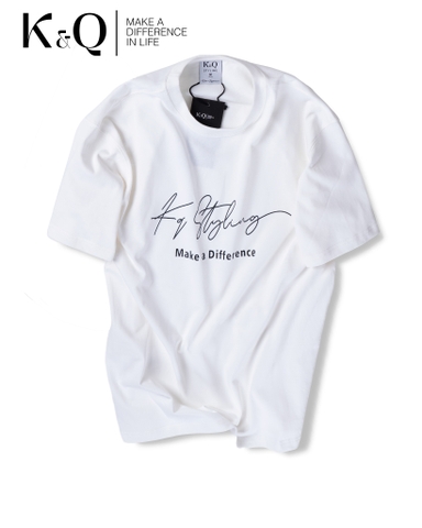 Áo thun cotton 100% cao cấp Trắng KQS