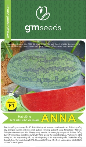 Dưa hấu Hắc mỹ nhân F1 Anna