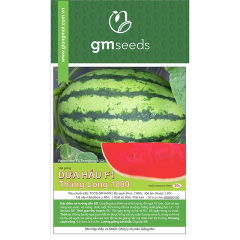 Dưa hấu F1 Thăng Long 1000