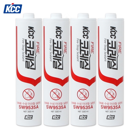 Keo Silicone KCC Acrylic SW9535A chống cháy chai 300ml