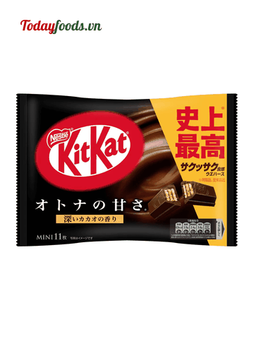 Bánh Kitkat Socola Đen Mini Nhật Bản 124.3G (11 gói * 11.3g)