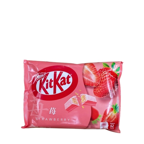 Bánh Kitkat Vị Dâu Strawberry 113g (10 thanh)