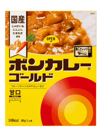 Cà Ri Nhật Ăn Liền Vị Ngọt Dịu Bon Curry Gold Otsuka 180G