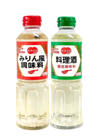 Combo Gia Vị Ướp Khử Mùi Nhật Bản 500ML (Mirin, Cooking Sake)