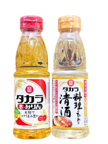 Combo Gia Vị Ướp Và Khử Mùi Món Nhật (Hon Mirin + Sake Không Muối)