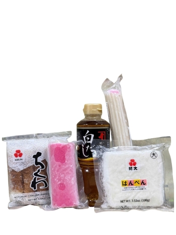 Combo Lẩu Oden Nhật Bản 5 Món (Shiro Dashi Ninben + 4 loại Chả Cá)