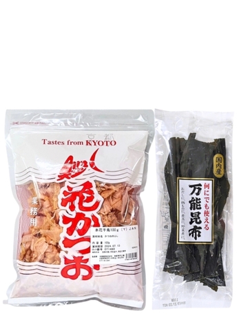 Combo Nấu Nước Dùng Dashi Cơ Bản (Cá Bào Katsuobushi, Tảo Bẹ Kombu)