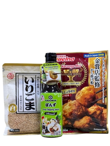 Combo Nguyên Liệu Làm Gà Karaage Welna 100G Vị Nước Tương Tỏi
