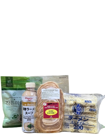 Combo Nguyên Liệu Mì Ramen Nhật Bản Đông Lạnh (4 Món)