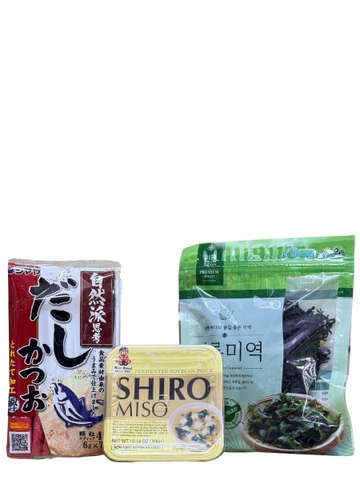 Combo Nguyên Liệu Súp Tương Miso Đậm Đà (Hạt Nêm Cá Ngừ)