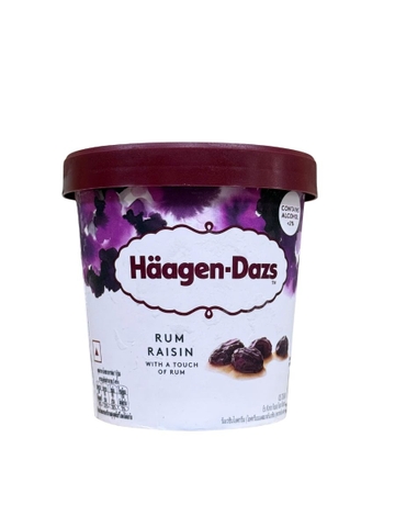 Kem Haagen Dazs Vị Rượu Rum Và Nho Khô 473ml