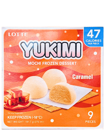 Kem Mochi Caramel Yukimi Daifuku Lotte 191.7G (9 Viên)