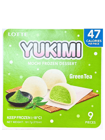 Kem Mochi Trà Xanh Lotte Yukimi Daifuku 191.7G (9 Viên)