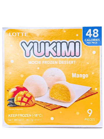 Kem Mochi Xoài Yukimi Daifuku Lotte 191.7G (9 Viên)