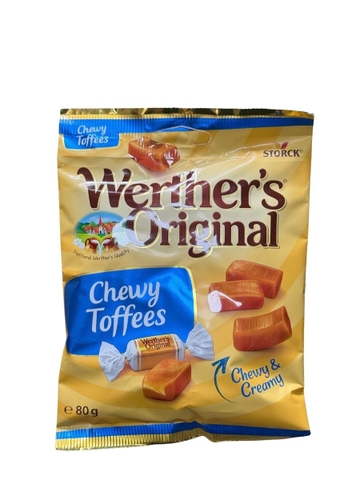 Kẹo Caramel Werther's Original Chewy Toffees 80G