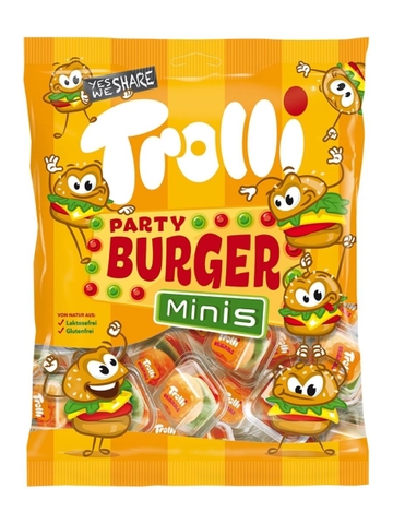 Kẹo Dẻo Trolli Party Burger Minis Vị Trái Cây 170G