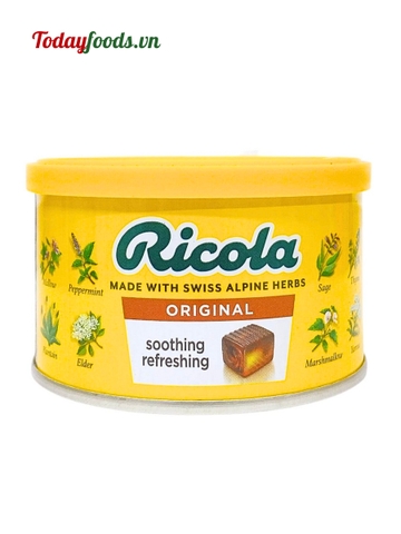 Kẹo Ngậm thảo mộc Ricola Original Hộp Thiếc 100G