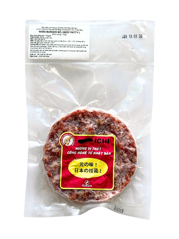 Nhân Burger Bò Beef Patty 100G