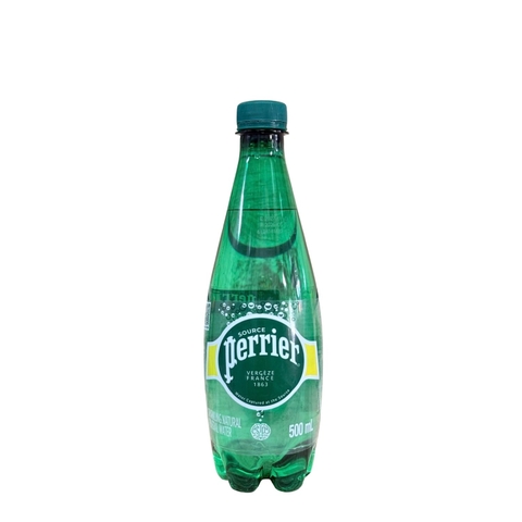 Nước Khoáng Thiên Nhiên Có Ga Perrier 500ml (Chai PET - Nhựa)