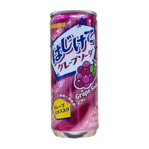 Nước Soda Sangaria Hajikete Vị Nho 250g