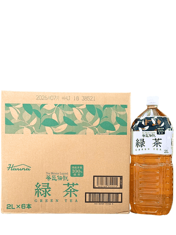 Nước Trà Xanh Nhật Haruna 2 Lít – Thùng 6 Chai (Không Đường)
