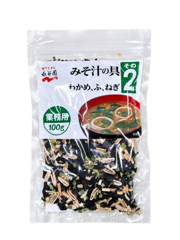 Rong Biển Wakame Khô Nấu Súp Miso Nagatanien 100g - Kèm Fu, Hành Lá