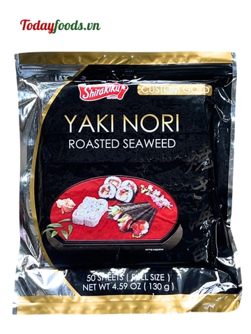 Rong Biển Cuộn Sushi Yaki Nori 50 Lá 130G