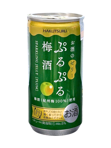 Rượu Trái Cây Nhật Hakutsuru Purupuru Sparkling Jelly Vị Mơ 5% 190ML
