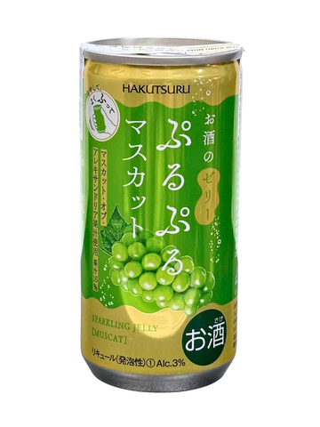 Rượu Trái Cây Nhật Hakutsuru Purupuru Sparkling Jelly Vị Nho 3% 190ML