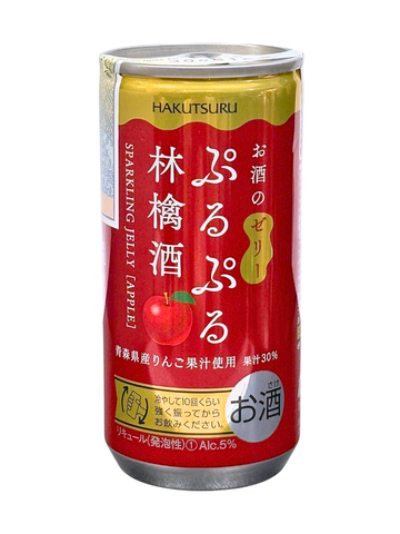 Rượu Trái Cây Nhật Hakutsuru Purupuru Sparkling Jelly Vị Táo 5% 190ML