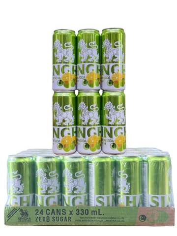Soda SINGHA Chanh Ume 330ml (Thùng 24 lon)