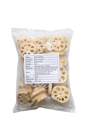 Củ Sen Cắt Lát Đông Lạnh 1KG
