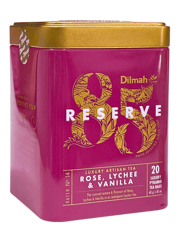Trà Đen Hương Hoa Hồng, Vải & Vanilla Dilmah 85 Reserve 40G