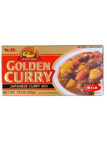 Viên Cà Ri Golden S&B Vị Cay Ít 220G
