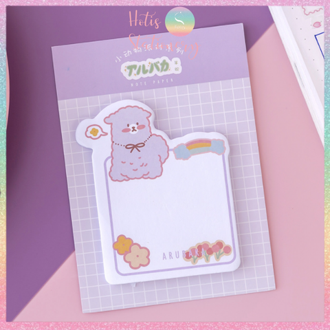 [HOTIS] Giấy note thú cưng phong cách Nhật Bản - 30 tờ - 9x12cm - Có keo dán