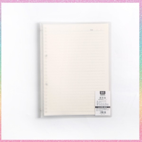 [HOTIS] Binder A5/ B5 bìa còng nhiều màu có dây nơ - Kèm 30 tờ giấy