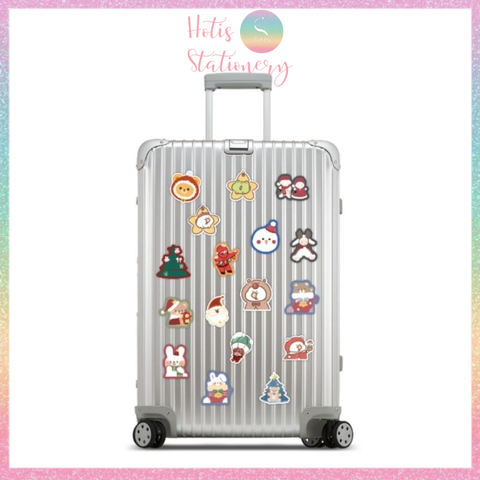 [HOTIS] Set 10 miếng dán Sticker dán mũ bảo hiểm, vali, laptop, điện thoại, 3cm/ cái