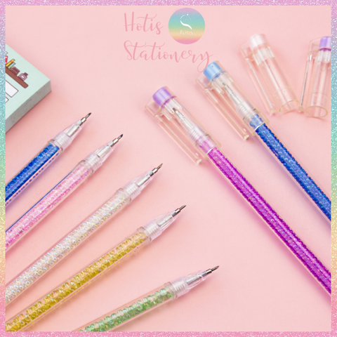 [HOTIS] 18 MÀU - Bút khắc họa tiết trên giấy/ sticker thân bút trang trí hạt màu xinh xắn