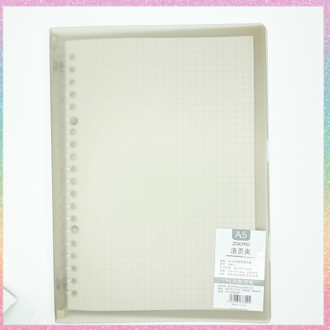 [HOTIS] Sổ A5, binder, sketchbook bìa trong mờ nhiều màu, có thể cuộn lại và thắc nơ làm quà tặng