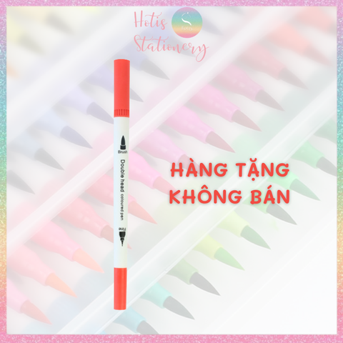 [HOTIS] Bút lông hai đầu tô màu vẽ tranh gốc nước viết calligraphy Double Head- Bộ 12/24/36/48 màu