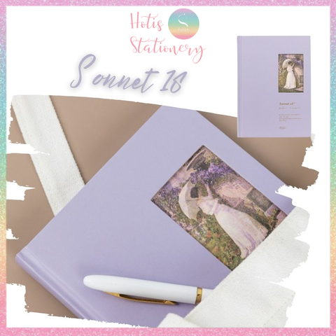 [HOTIS] Sổ bìa cứng đọc sách RosyPosy Poetry - 152 trang - 19.5x14cm